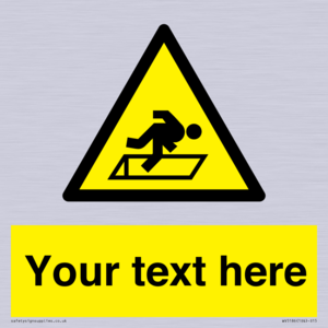 Custom Warning Hatch Sign